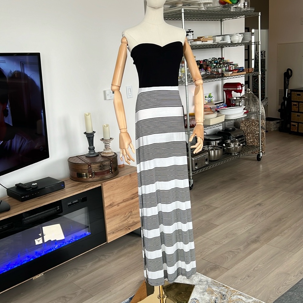 NWT Hurley Tomboy Striped Maxi Dress SzL